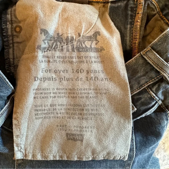 Levi's Orange Tab Jeans 27 x 27 505C Distressed  Medium Wash Grunge Punk Slim - Picture 12 of 16